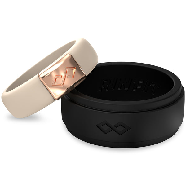 Couple Bundle Silicone Wedding Ring Bundle Set#5